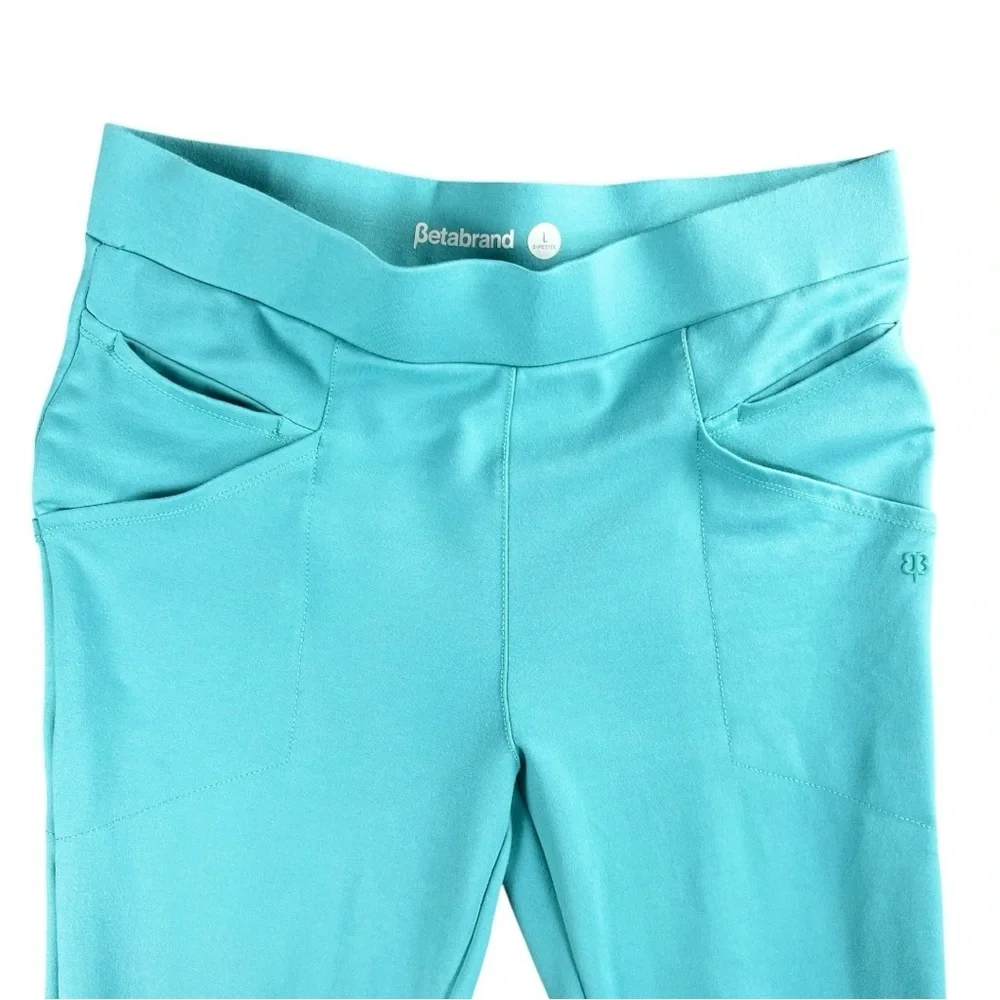 Betabrand Light Blue Pull-On 6 Pocket Journey Pants Women’s In Petite Large - Picture 7 of 10
